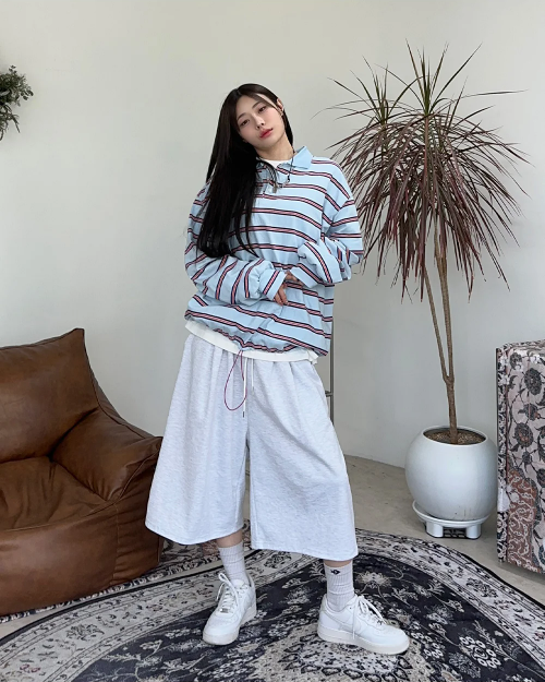 STRIPED RUGBY POLO SHIRT