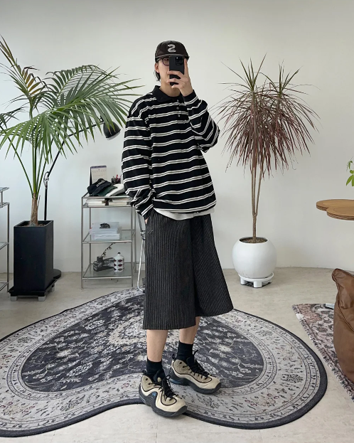 STRIPED RUGBY POLO SHIRT