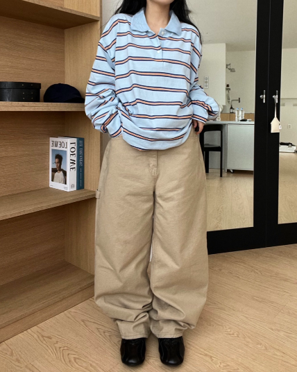 STRIPED RUGBY POLO SHIRT