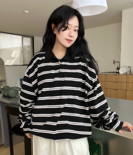 STRIPED RUGBY POLO SHIRT