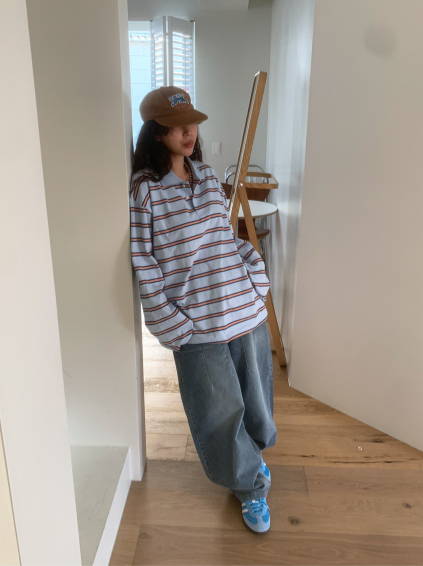 STRIPED RUGBY POLO SHIRT