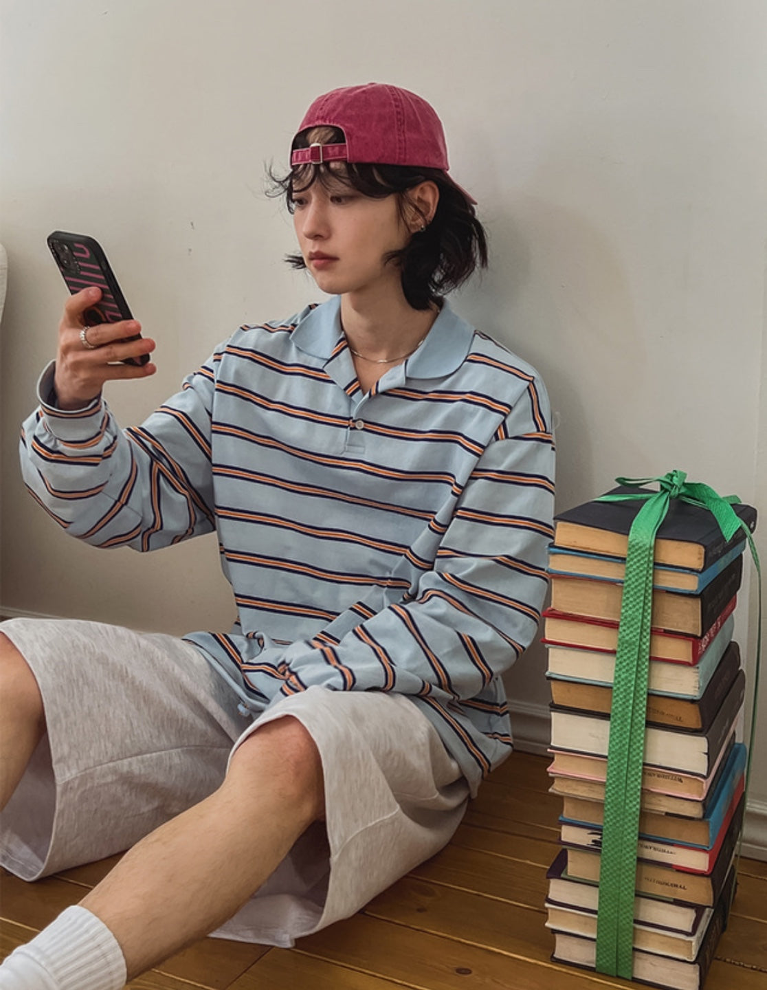 STRIPED RUGBY POLO SHIRT