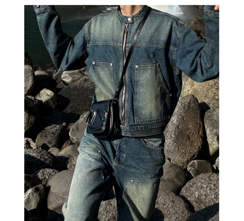 Utility Fade Denim Set-up