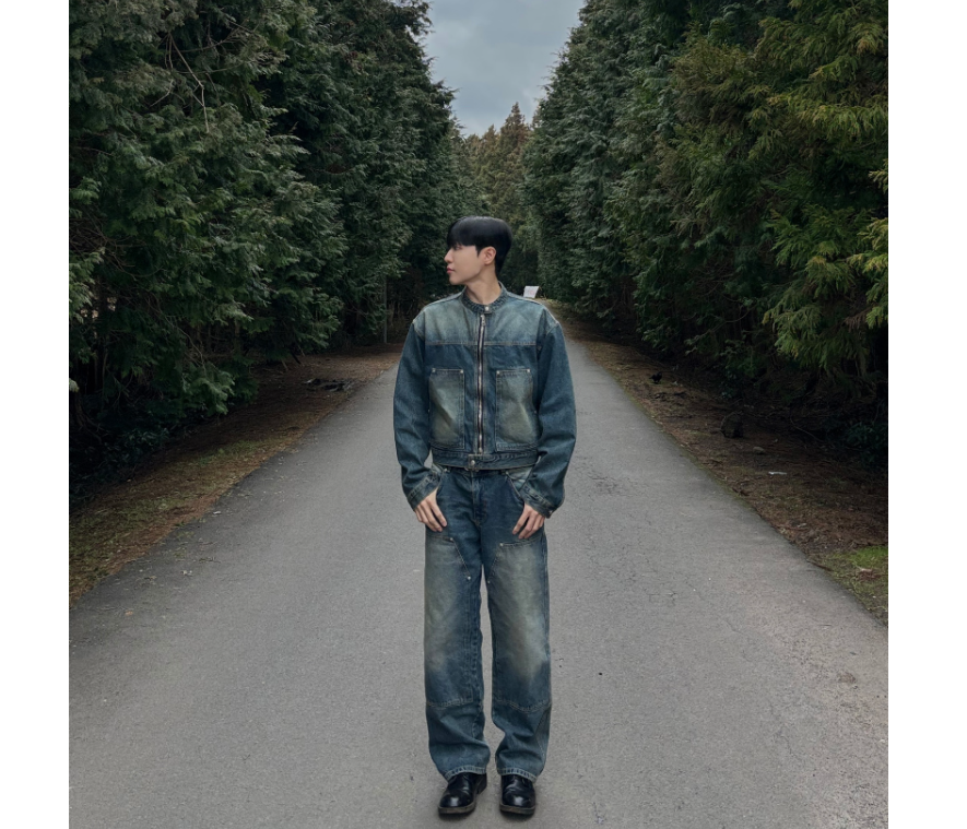 Utility Fade Denim Set-up