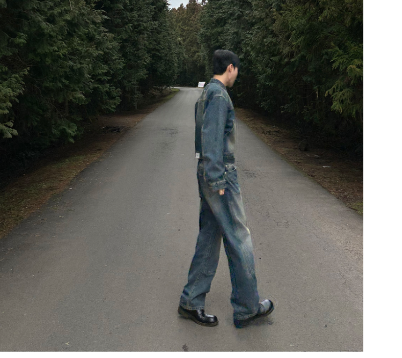 Utility Fade Denim Set-up