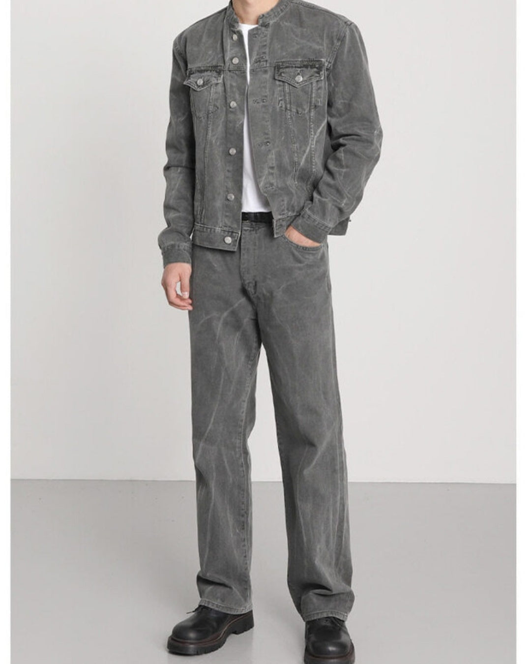 Washed Gray Denim Setup