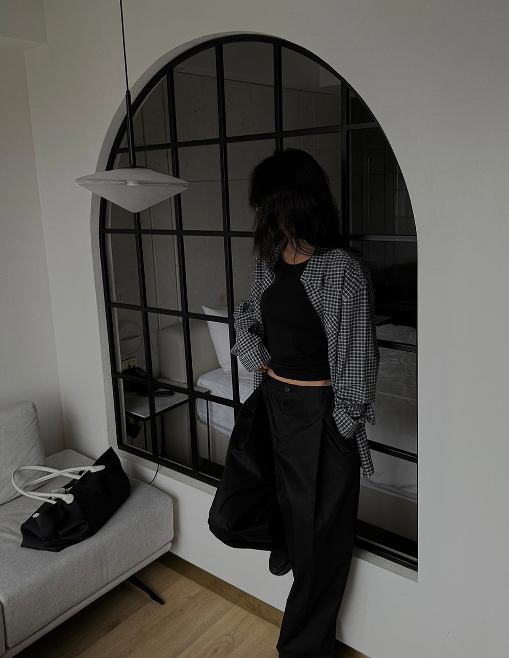 Summer Wide Tuck Banding Pants