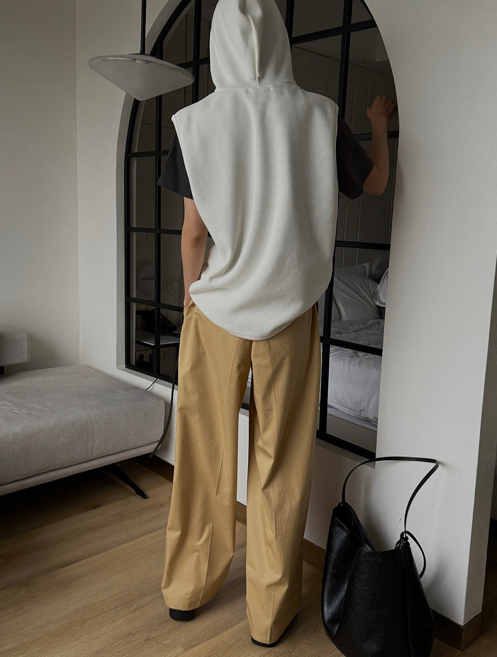 Summer Wide Tuck Banding Pants