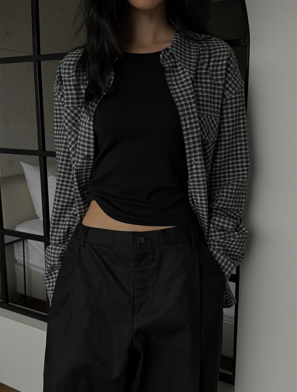 Summer Wide Tuck Banding Pants