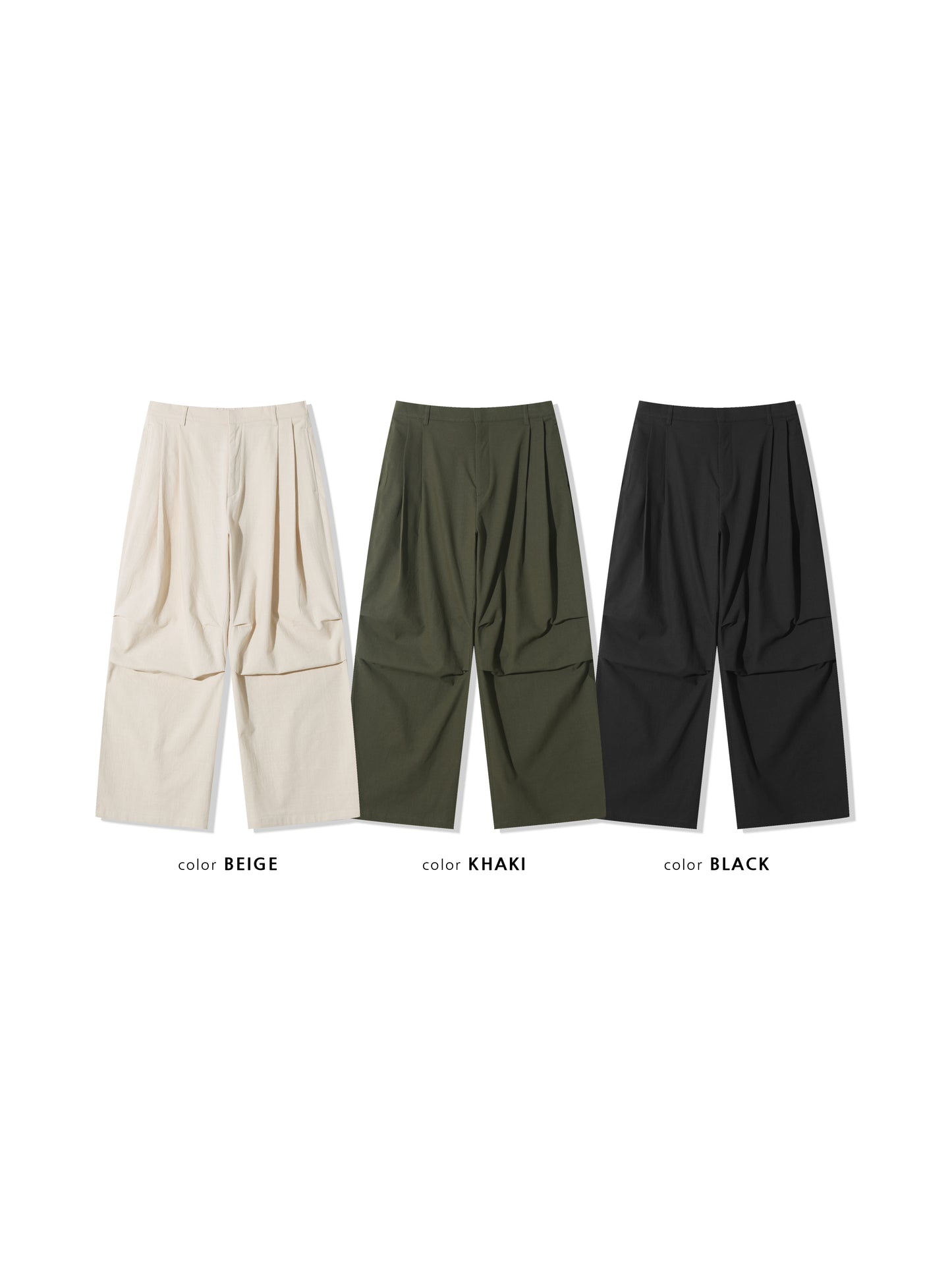 Parra Linen Tuck Pants