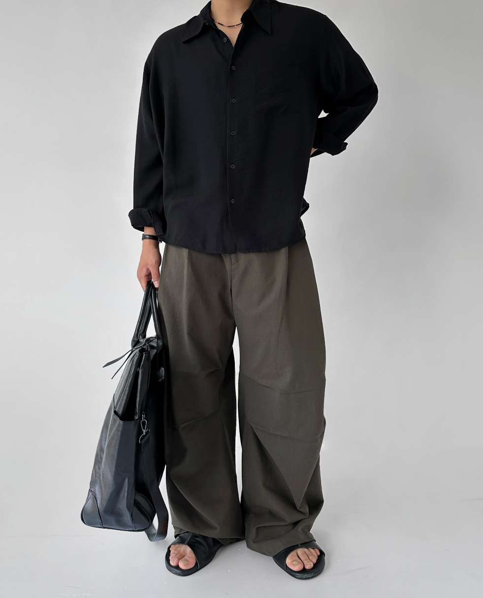 Parra Linen Tuck Pants