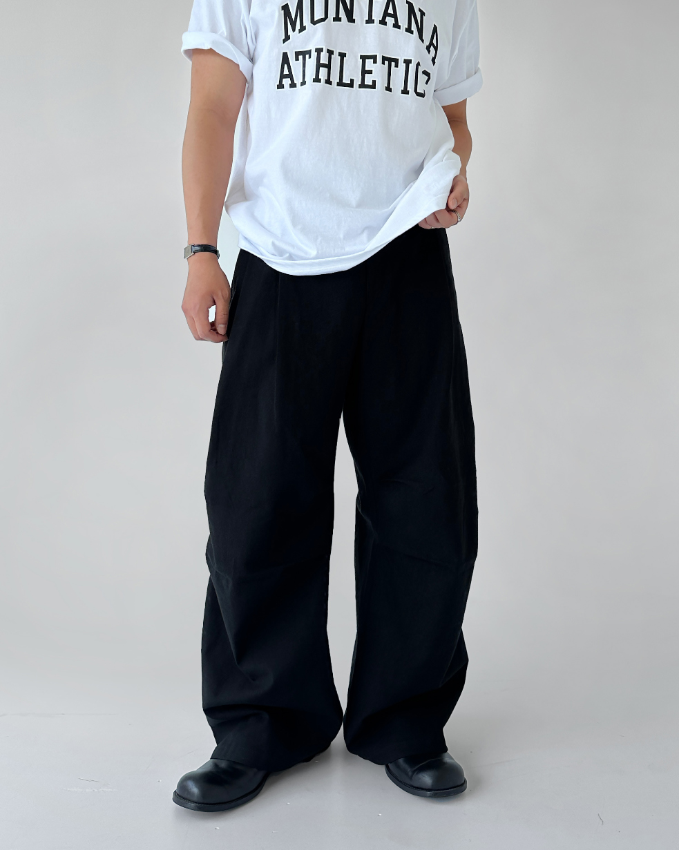 Parra Linen Tuck Pants