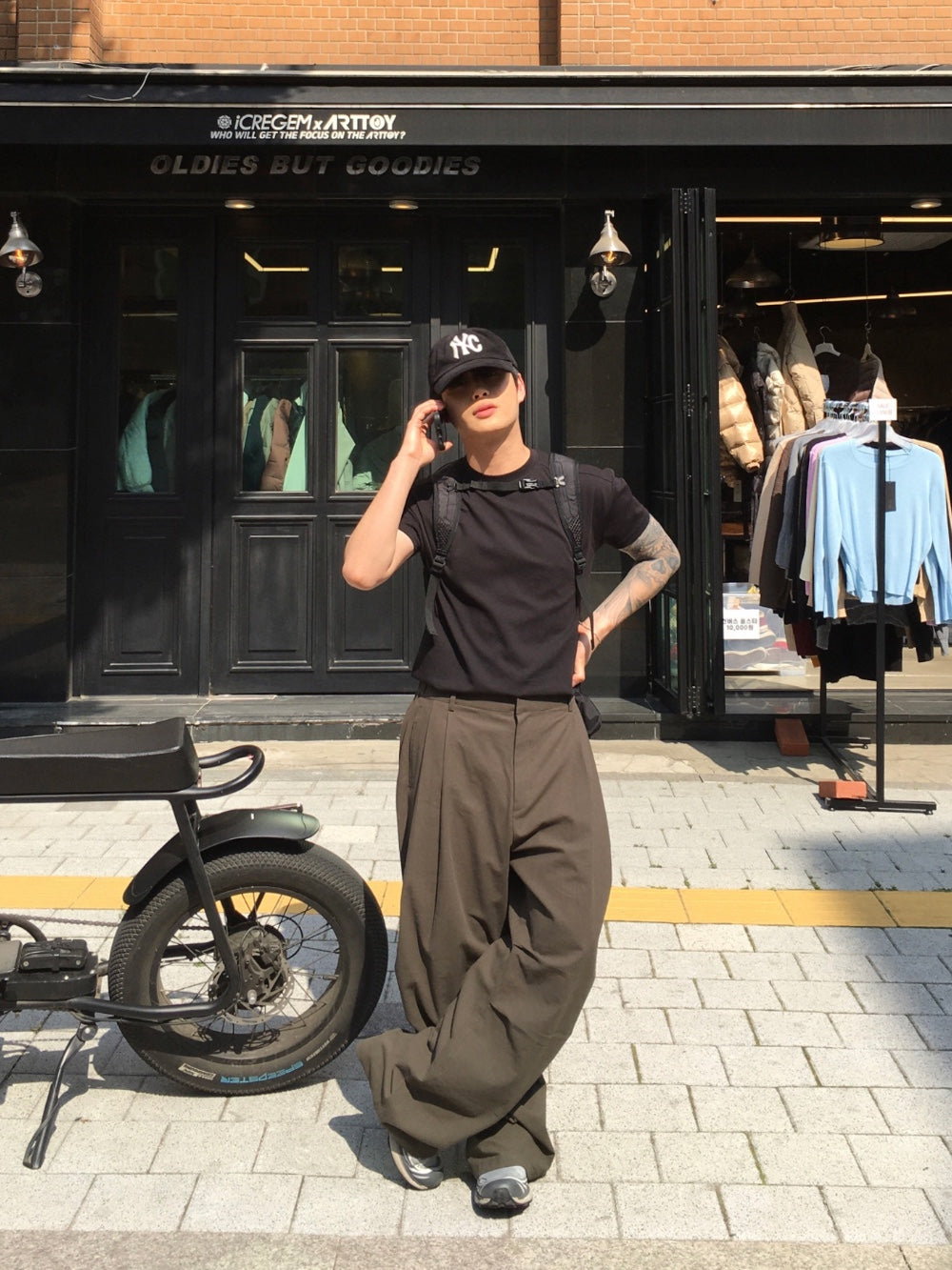 Parra Linen Tuck Pants