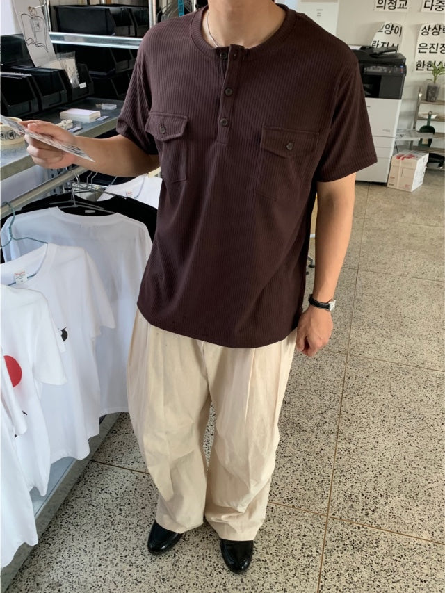 Parra Linen Tuck Pants