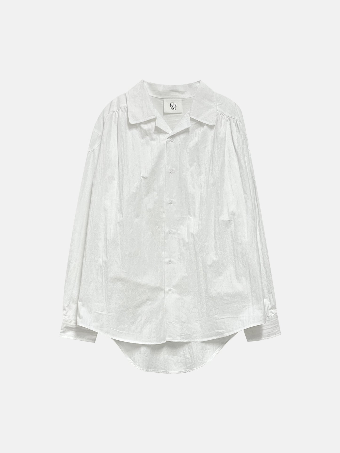 Lightweight Cotton Gathered Shirt