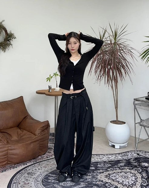 Wide Stripe Trousers