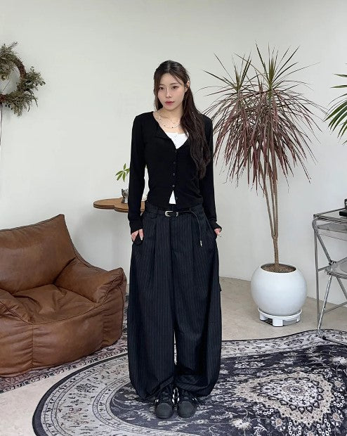 Wide Stripe Trousers
