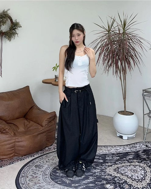 Wide Stripe Trousers