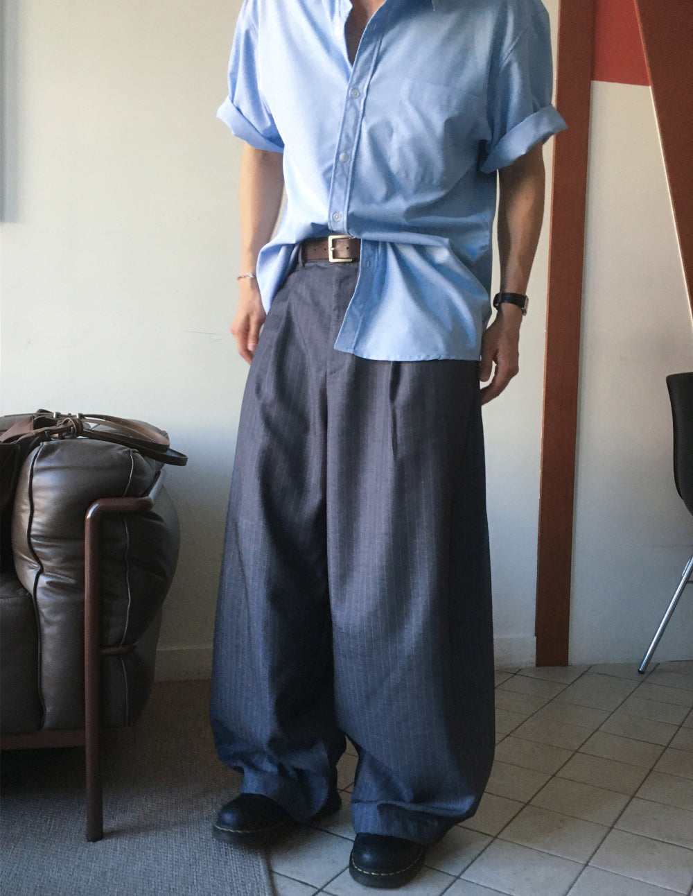 Wide Stripe Trousers