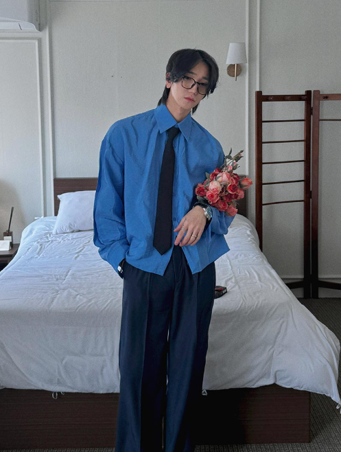 Cropped Lustrous Relax Shirt