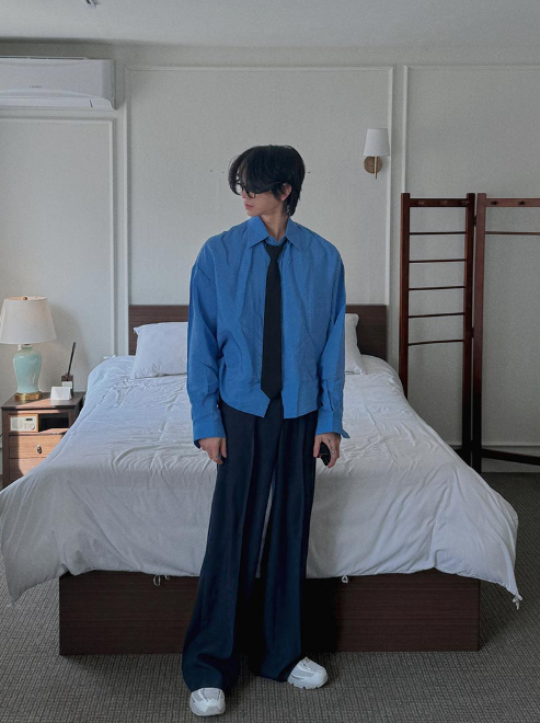 Cropped Lustrous Relax Shirt