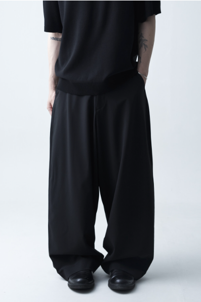 Wide Soft Poly Slacks