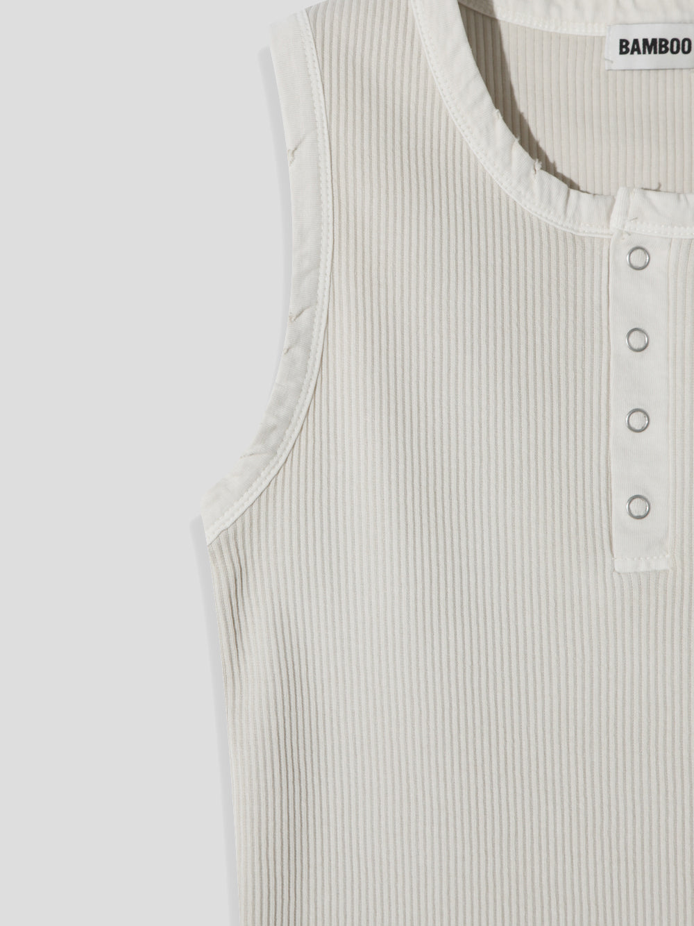 Vintage Henley Rib Tank Top