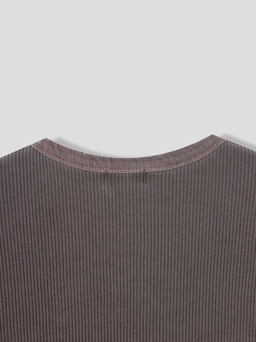 Peak Ribbed Henley Short Sleeve Tee