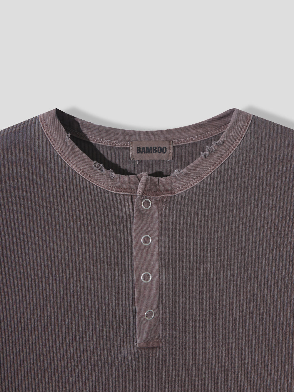 Peak Ribbed Henley Short Sleeve Tee