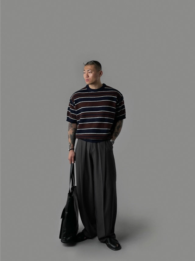 Wide Tuck Slacks