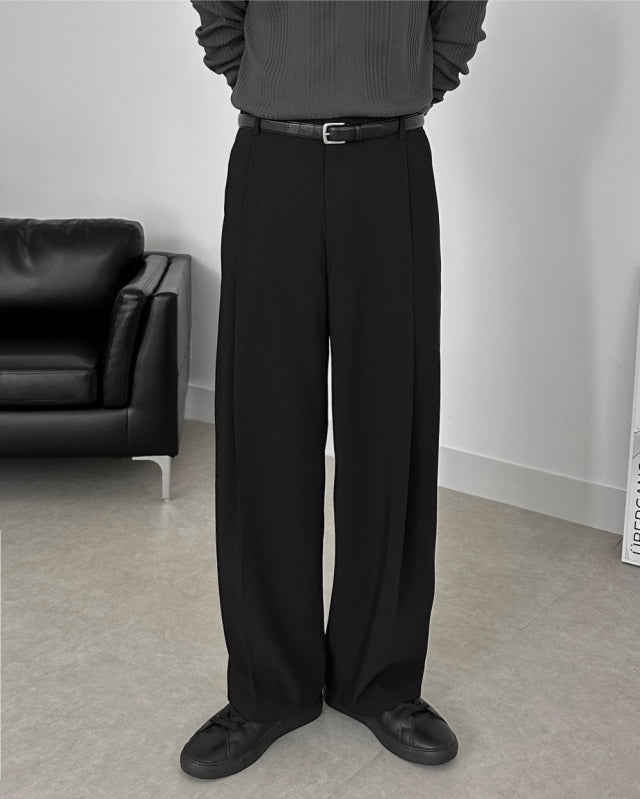 Wide Tuck Slacks
