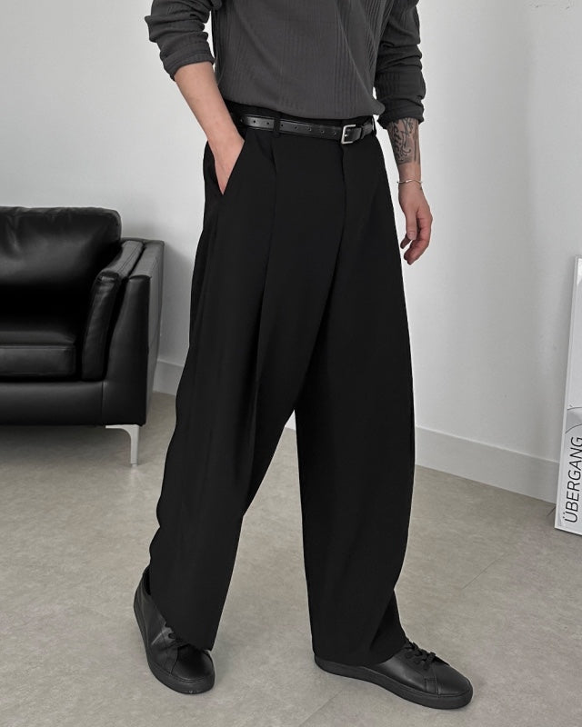 Wide Tuck Slacks