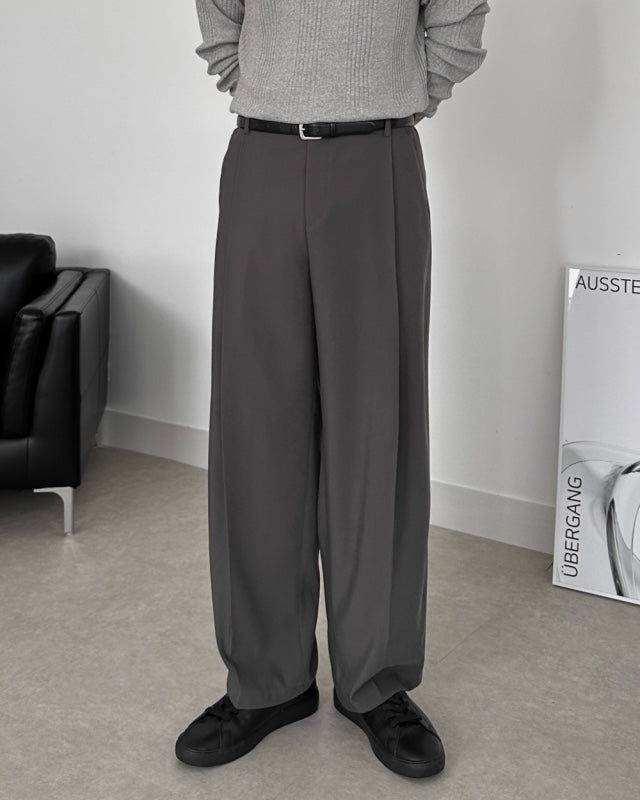 Wide Tuck Slacks