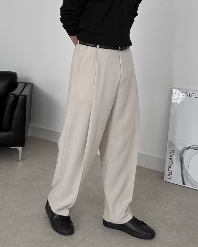 Wide Tuck Slacks