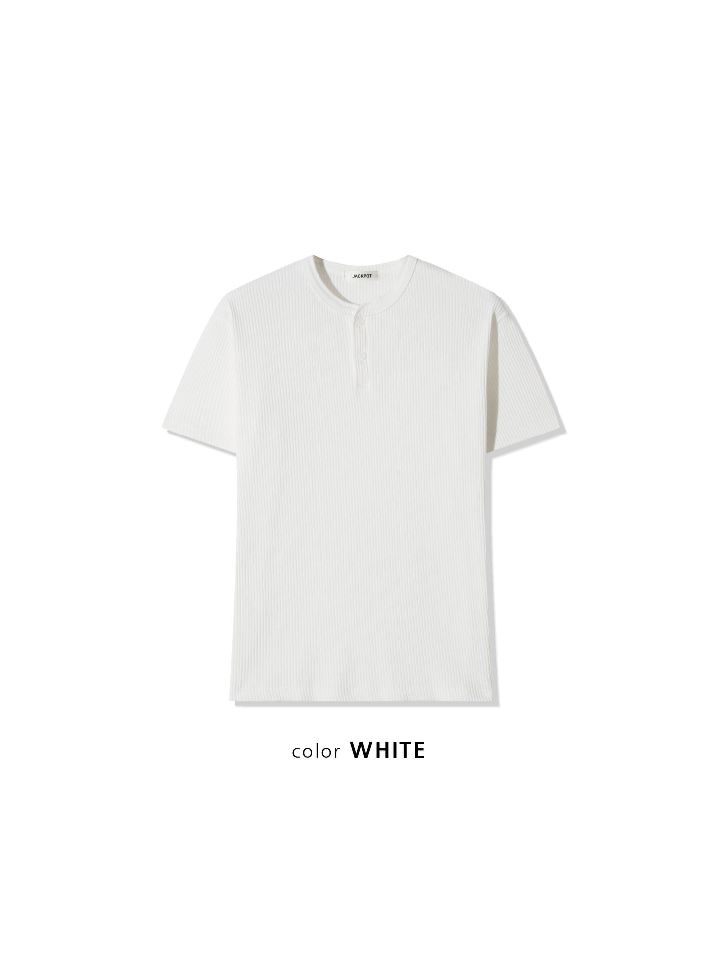 Waffle Henley Neck