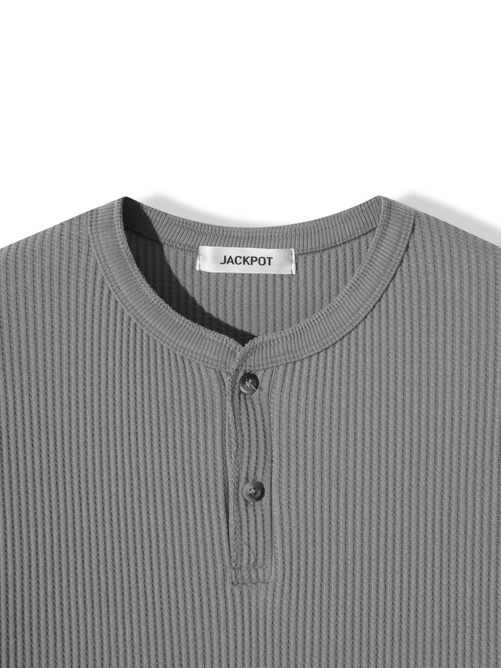Waffle Henley Neck