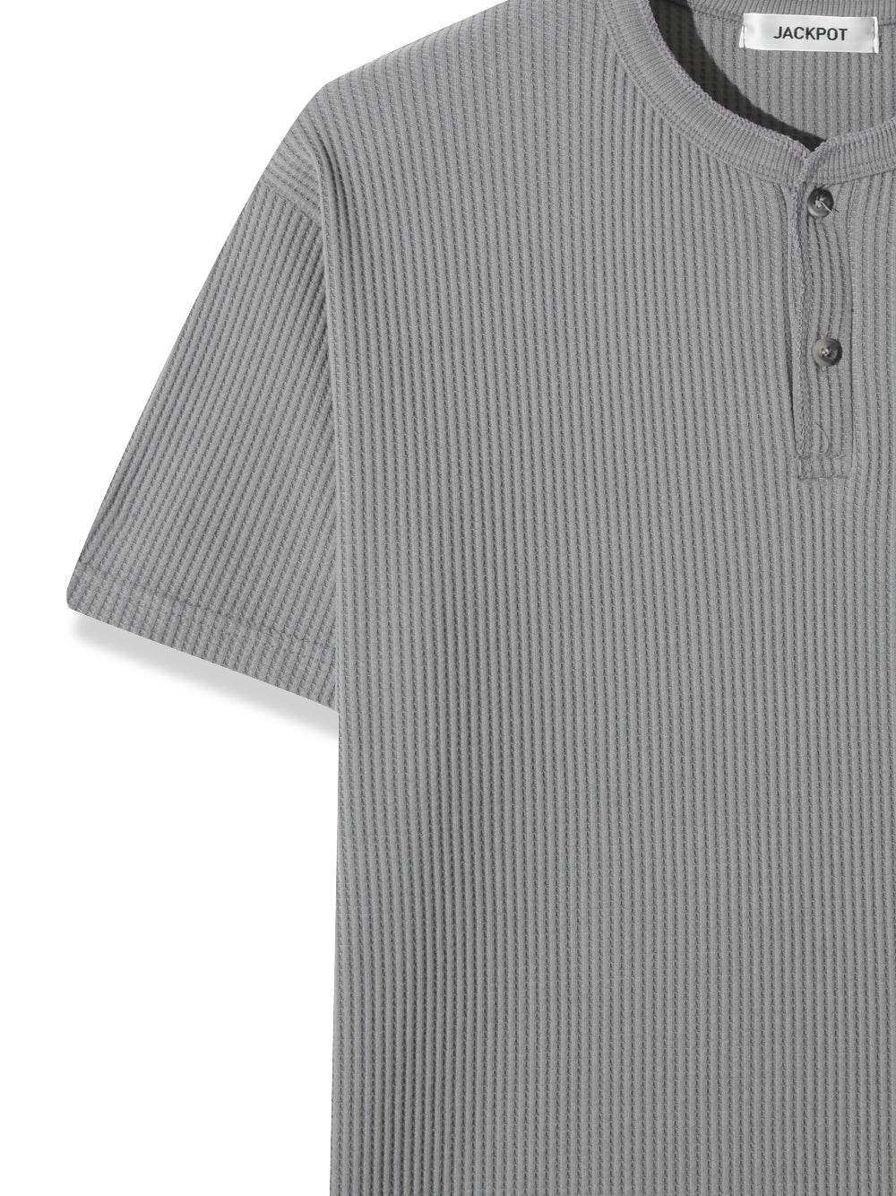 Waffle Henley Neck