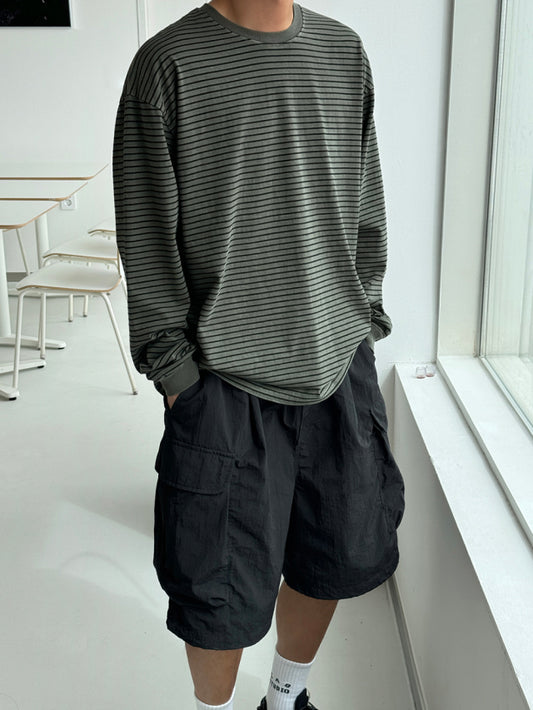 Pigment Stripe Long Sleeve Tee