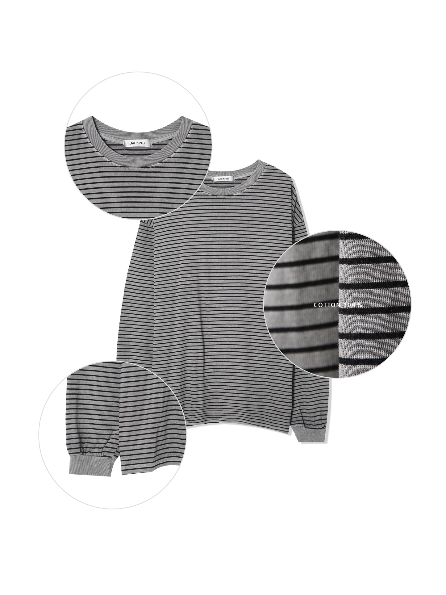 Pigment Stripe Long Sleeve Tee