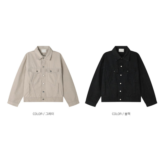 Canvas Utility Trucker Jacket