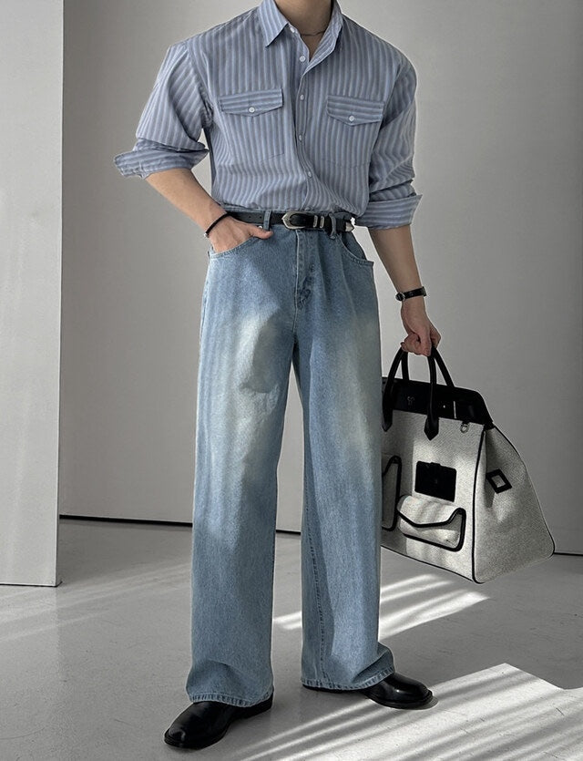 Twin-Pocket Stripe Shirt