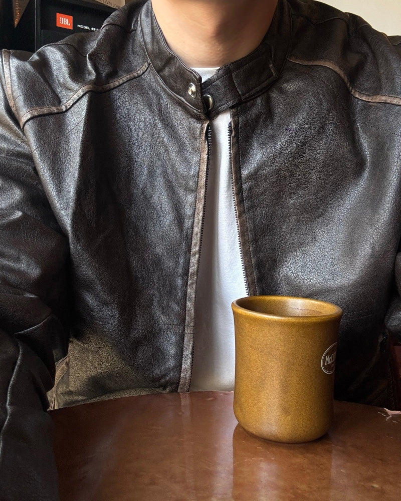 Vintage Racer Leather Jacket