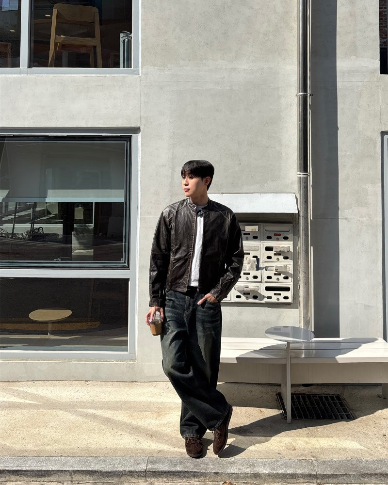 Vintage Racer Leather Jacket