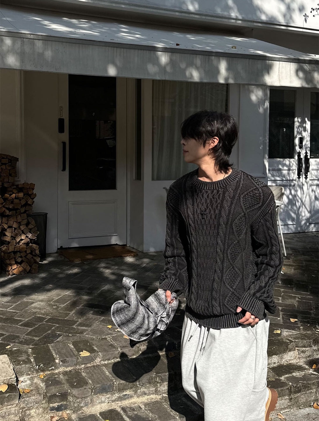 Classic Cable Crew Knit