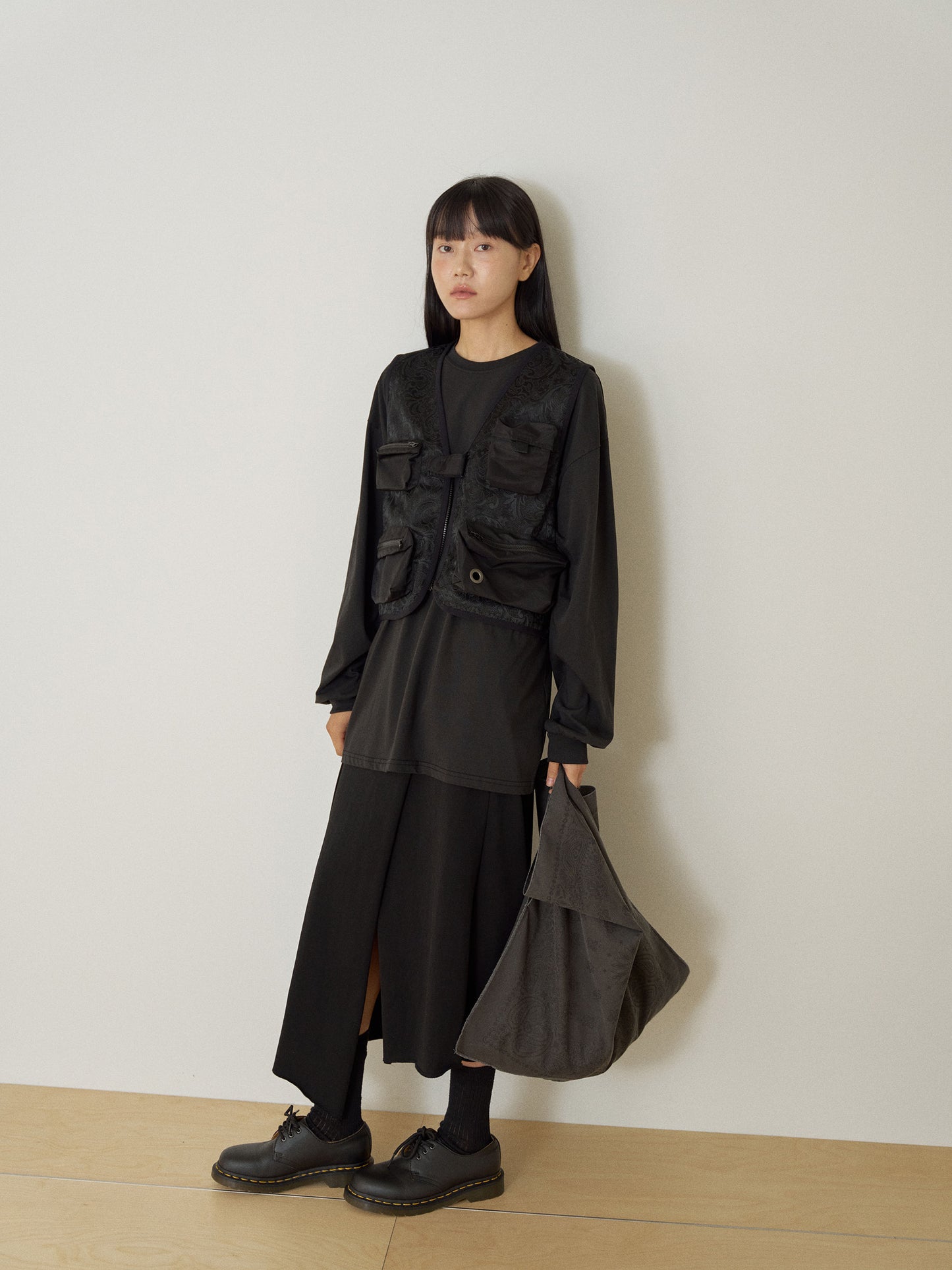 Pigment Square Bag-Charcoal