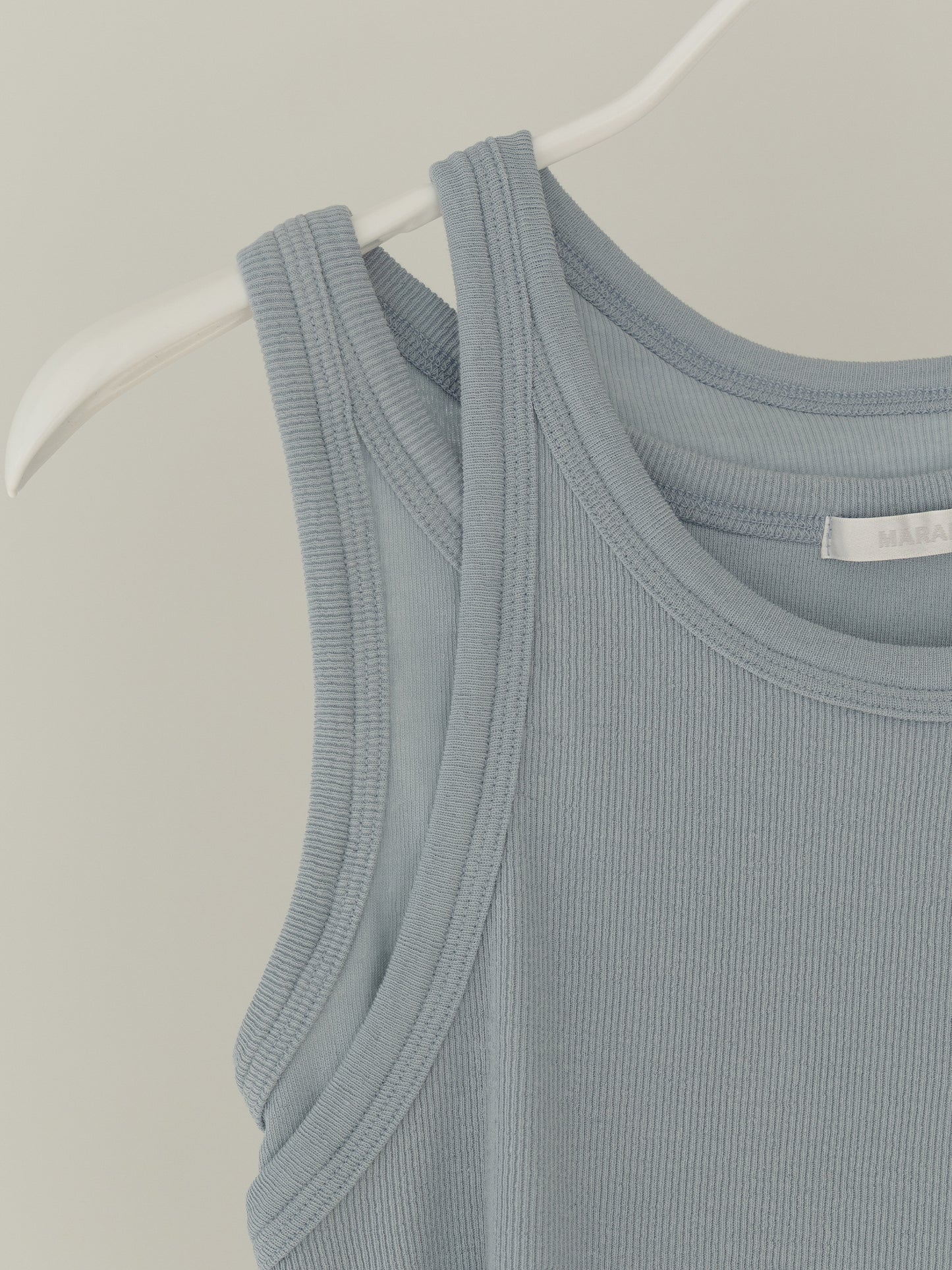 Mei Ribbed Sleeveles-BLUE