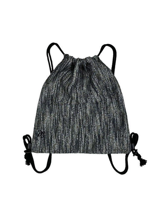 CTW knit pattern gym sack -BLACK