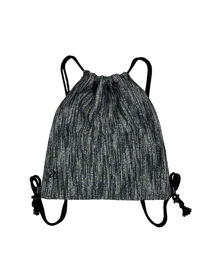 CTW knit pattern gym sack -BLACK