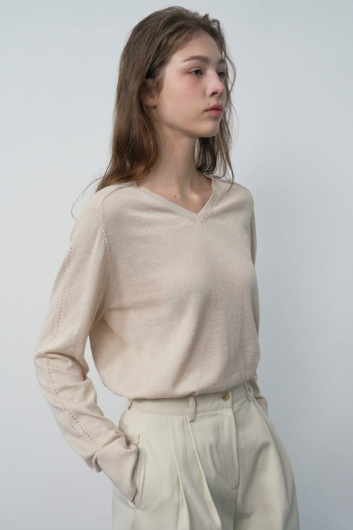 【HER&SHE 2025AW】Soft Punching Wool Knitwear