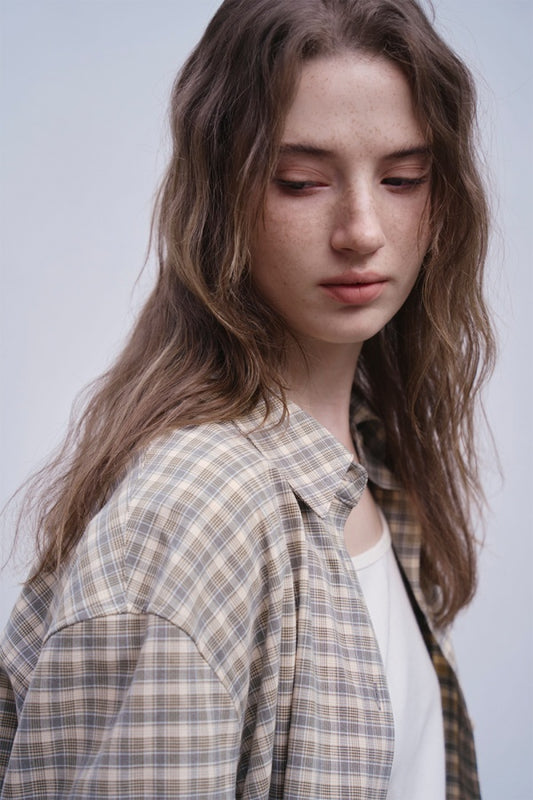 【HER&SHE 2025AW】A Carin Checkered Shirt